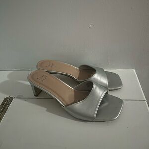 a new day Silver Women's Heeled Mules